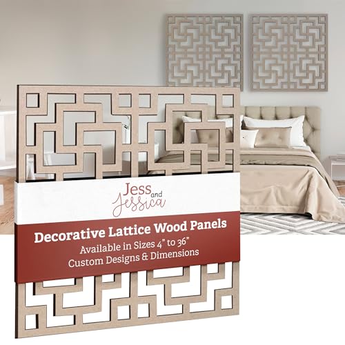 Lattice Panel with an Aztec Decorative Design MDF Home & Yard Décor