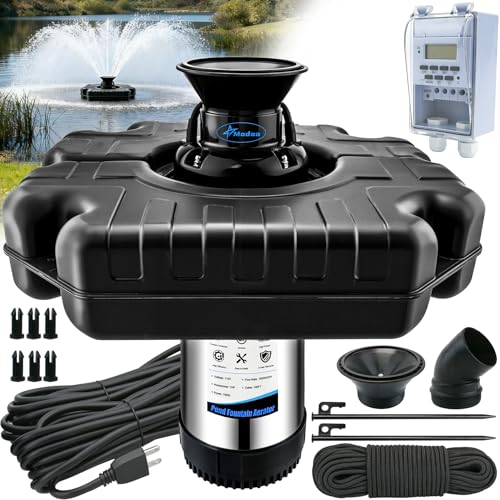Pond Fountain Aerator (Black 0 Light 15000gph)