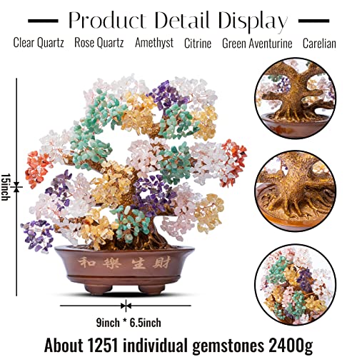 Natural Large Chakra Crystal Tree14 (Multicolor)