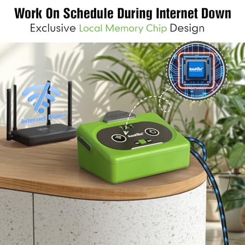 Direct WiFi Connection Smart Auto Plant Waterer Indoor Drip Irrigation System Kit Local Storage Memory (green-WiFi / Direct WiFi APP Control)