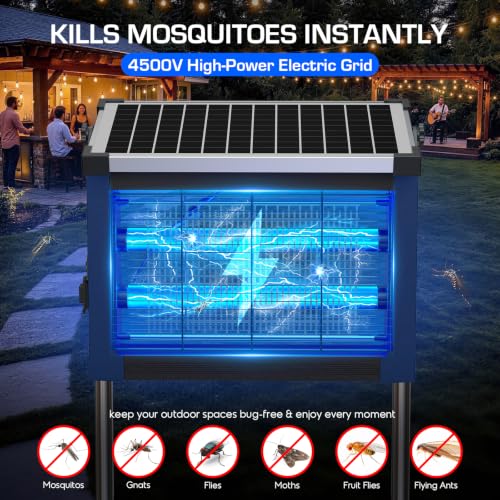 Solar Bug Zapper Outdoor (Blue)