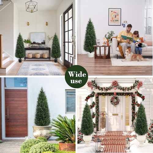 2Pack 5FT Artificial Cedar Tree (5 Ft - 2pack)