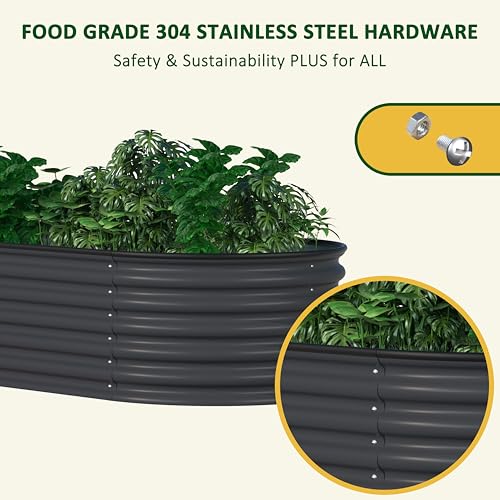 8ftx2ftx1.4ft Raised Garden Bed Outdoor for Vegetables