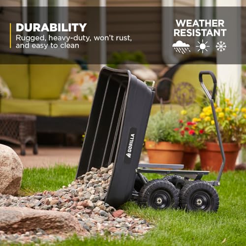 Poly Dump Cart (4-Cubic Feet / Pneumatic)