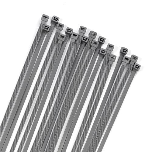 100PCS Cable Zip Ties Heavy Duty (10 inch / Silver)