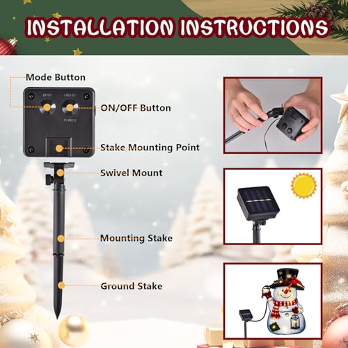 Lighted Christmas Snowman Garden Flag (Smile Snowman-White-12x18 / 12×18inch)