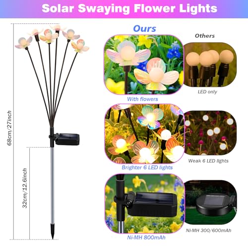 Solar Garden Lights (Warm White / 6 Pack)