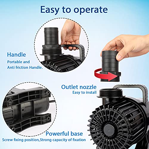 100W 1700 GPH Pond Pump