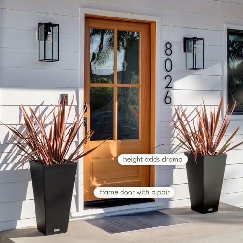 Pure Series Taper Planter & Drip Tray (2 Count)