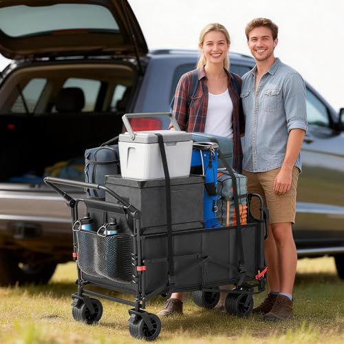 Heavy Duty Folding Wagon (Dark Grey / Large)