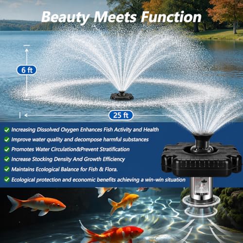 Pond Fountain Aerator (Black a)