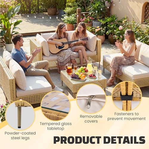 7 Piece Patio Furniture Set (Br-be-7pc)