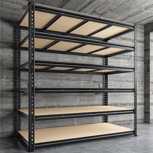 55" W Garage Shelving (55" W × 24" D × 84" H)