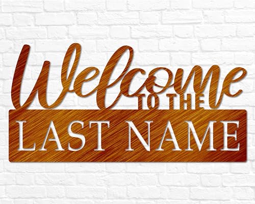 Outdoor Personalized Welcome Last Name Sign