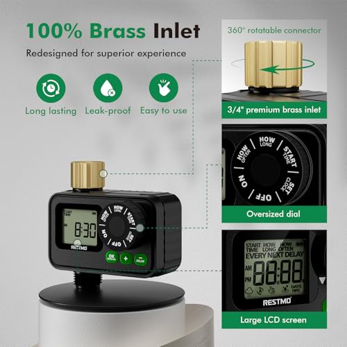 Sprinkler Timer for Outdoor Hose Faucet (1 Zone / 1 Pack)