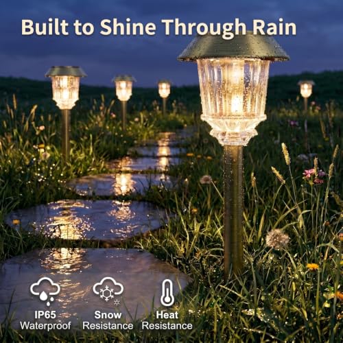 Solar Pathway Lights Outdoor (Bronze / 4 Packs)