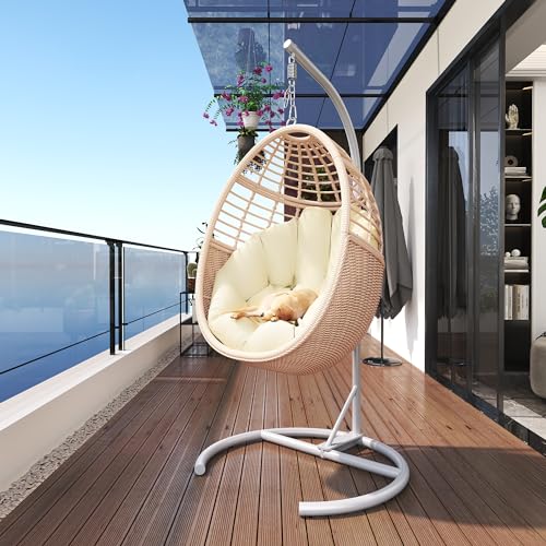 Hanging Egg Chair (Light Beige)