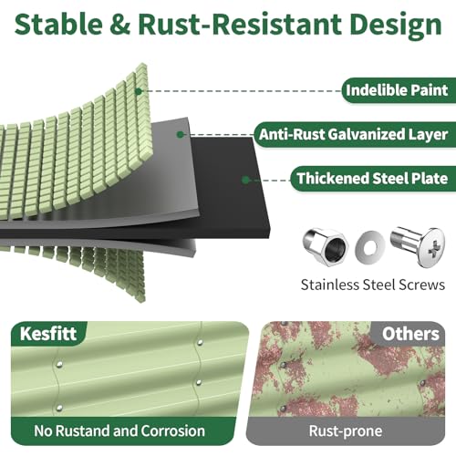 Raised Garden Bed (Fruit Green / 8x2x1.5FT)