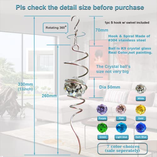 Gazing Ball Spiral Tail (5)