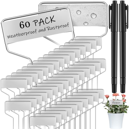 60 Pcs Metal Garden Tags Plant Labels (62 Count)