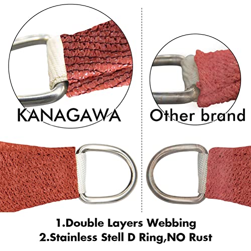 6'X18' Sun Shade Sail Rust Red Curved Rectangle Customizable