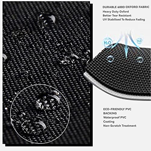 Outdoor Pizza Oven Table Cover Black Heavy Duty Waterproof Cover