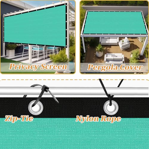 Customized Size 90% Sun Shade Cloth with Grommets