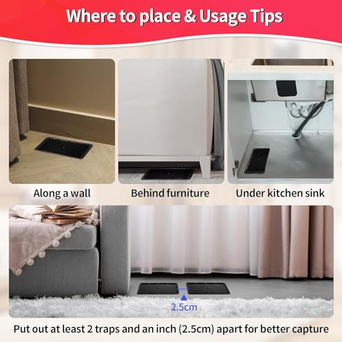 Mouse Traps 30 Pack Large Glue Traps Mouse Traps Indoor for Home (30 Count)