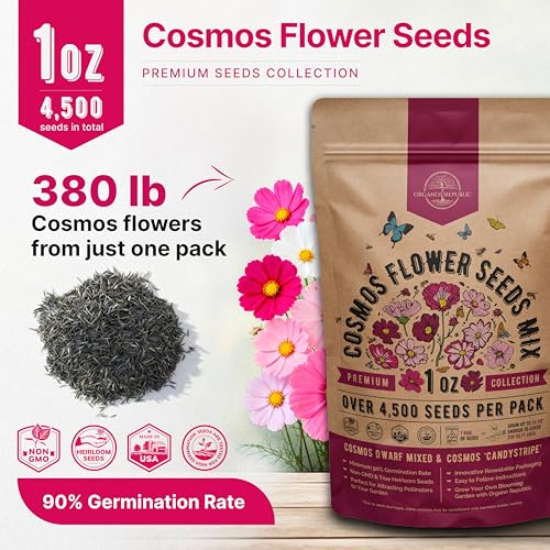 Cosmos Flower Seeds Pack 1 oz
