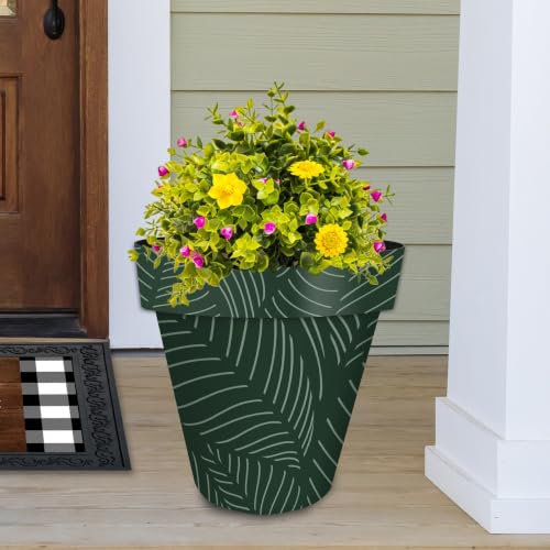 Everyday Planter 14" x 15" x 15" Tropical Leaves Large Planter (Trop Leaves / Large)