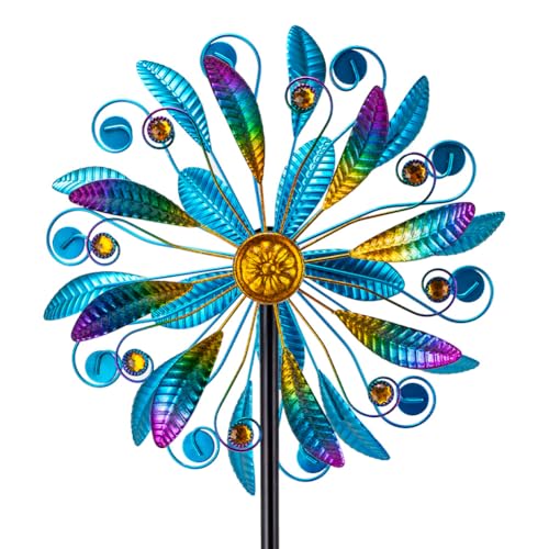 13"Metal Wind Spinners for Outdoor (Purple4)