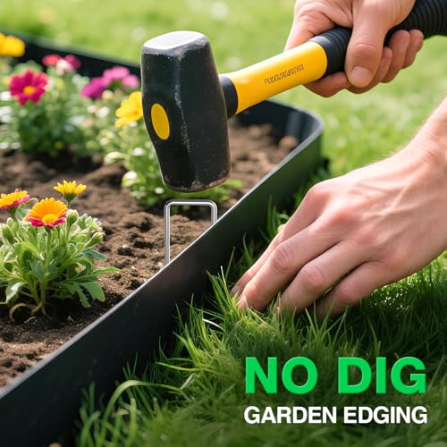 Garden Edging Border (black / 2 Inch x 33FT)