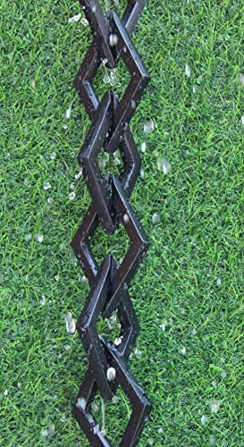 KAM Home Diamond Links Rain Chain with Installation Kit