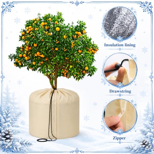 2 Pack Plant Winter Protection Pot Cover (L-2pcs)