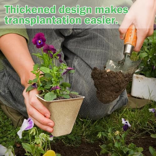 Peat Pots 122 Pack 3.15 Inch Seed Starter Pots for Seedlings (122 Pcs)