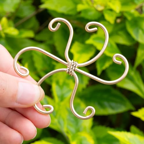 2.75IN Gold Monstera Plant Stem Support Set (Gold / 2.75IN*2.75IN)