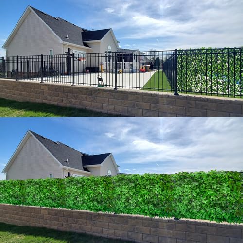 Expandable Fence Privacy Screen for Balcony Patio Outdoor (Willow Leaf)