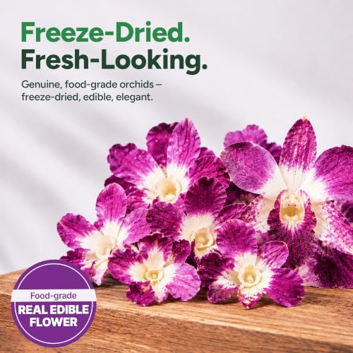 Small Orchid Freeze Dried Edible Flowers (12 Pieces)