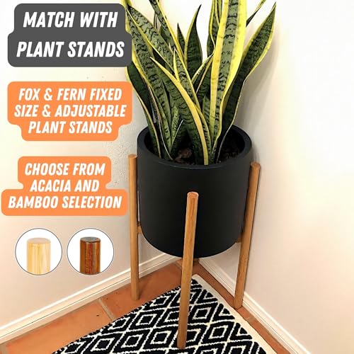 Large Planter for Indoor or Outdoor (Matte Black / 8 Inch)