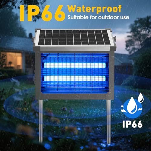 Solar Bug Zapper Outdoor (Gray)