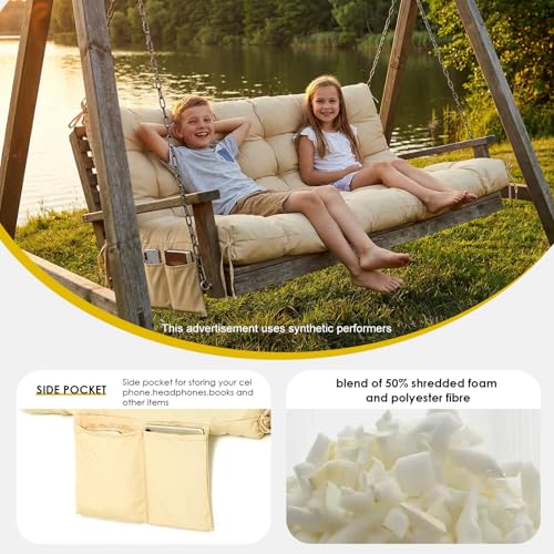 Porch Swing Cushions (Khaki / 60x40in)