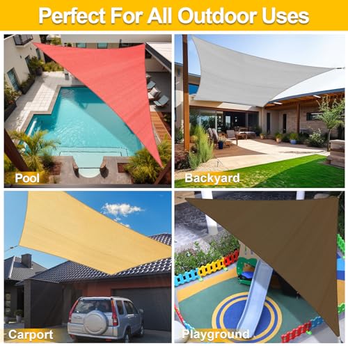 16'x20' Sun Shade Sail Sand Curved Rectangle