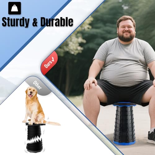 Collapsible Stool Set of 2 (Blue / 2pack)