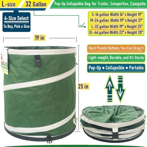 32 Gallon Collapsible Trash Can