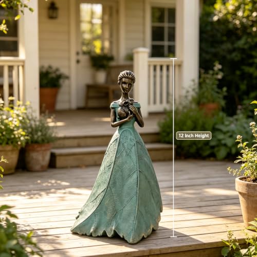 Fairy Statue Collection Home Decoration (Green-bunny / Large)