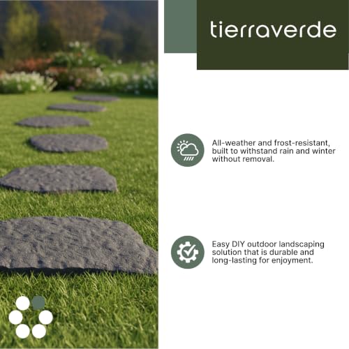 TierraVerde Rubber Stepping Stones (Natural Rock Look)