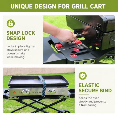 Foldable Grill Stand for Weber Q1200 Blackstone 17"&22" Griddle (26 IN.)