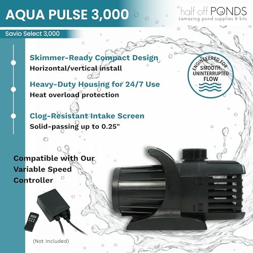 20x20 Savio Select 3000 GPH PVC Liner Water Garden Pond Kit