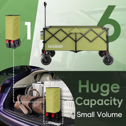 46" L Collapsible Foldable Extended Wagon (Green)