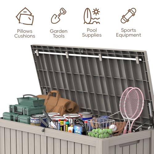 Outdoor Storage Box (Grey / 150 Gallon)